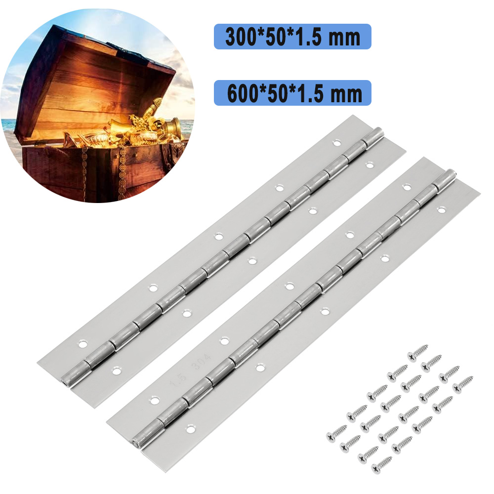 Piano Hinge Continuous - 2Pcs 304 Stainless Steel Furniture Hinges