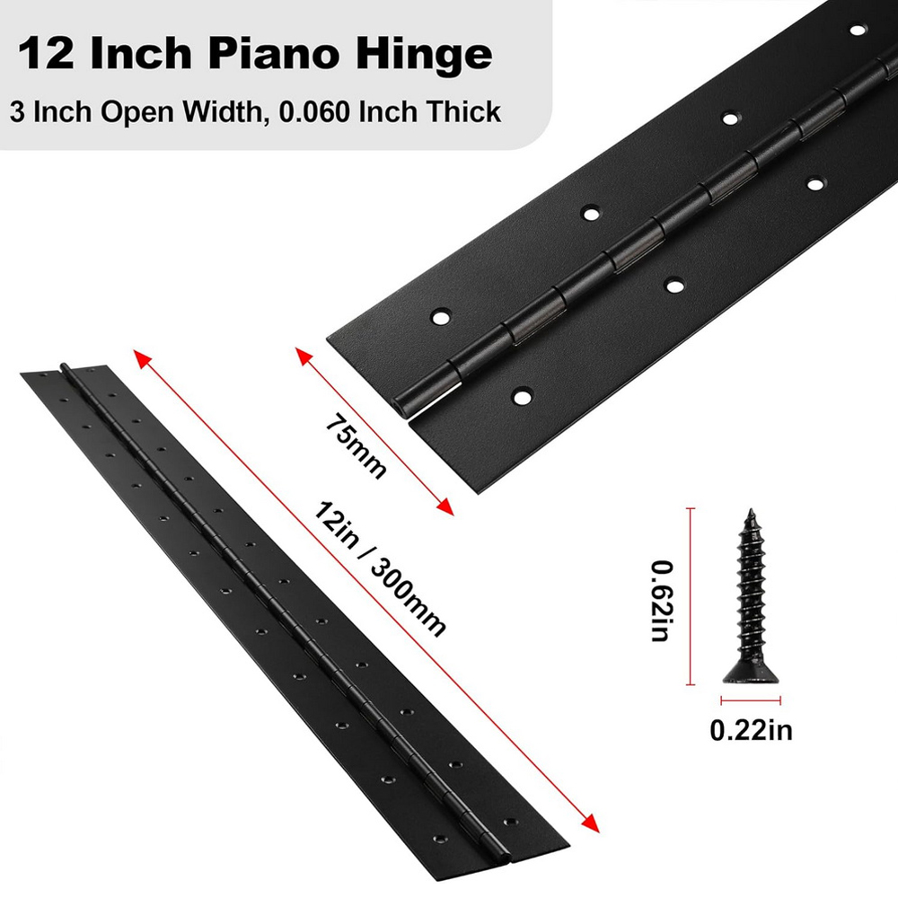 6in-20in Black Piano Hinges He - Piano Hinge Continuous review and price
