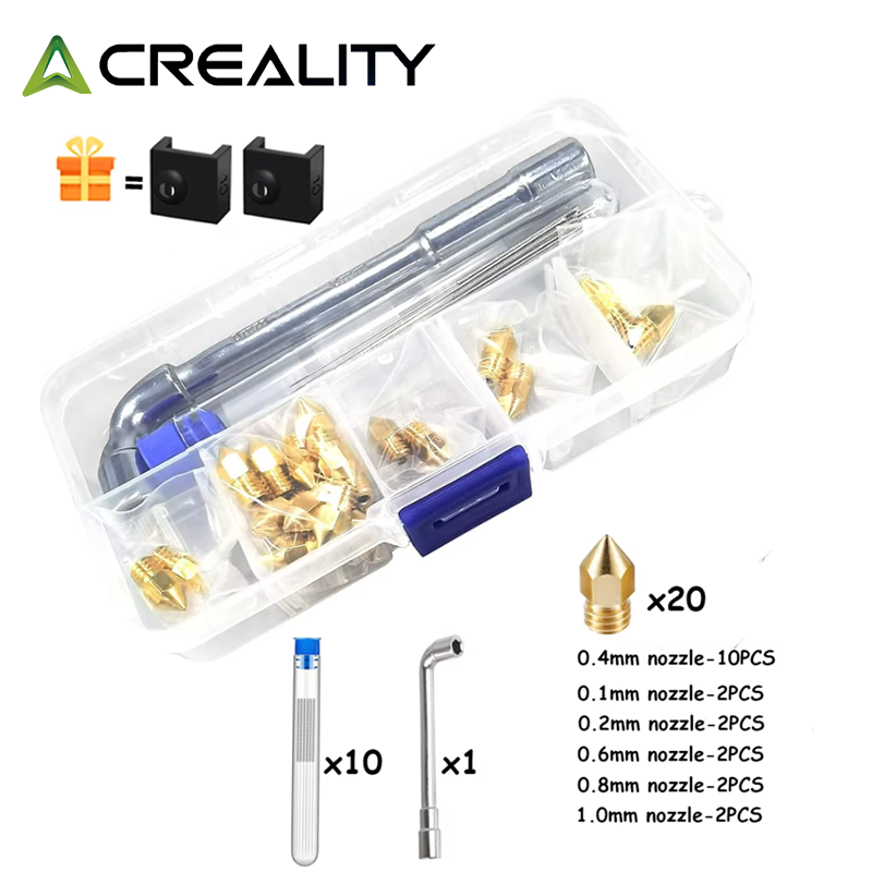 CREALITY 20 Pcs MK8 Brass Nozz - Creality Printer K1 review and price