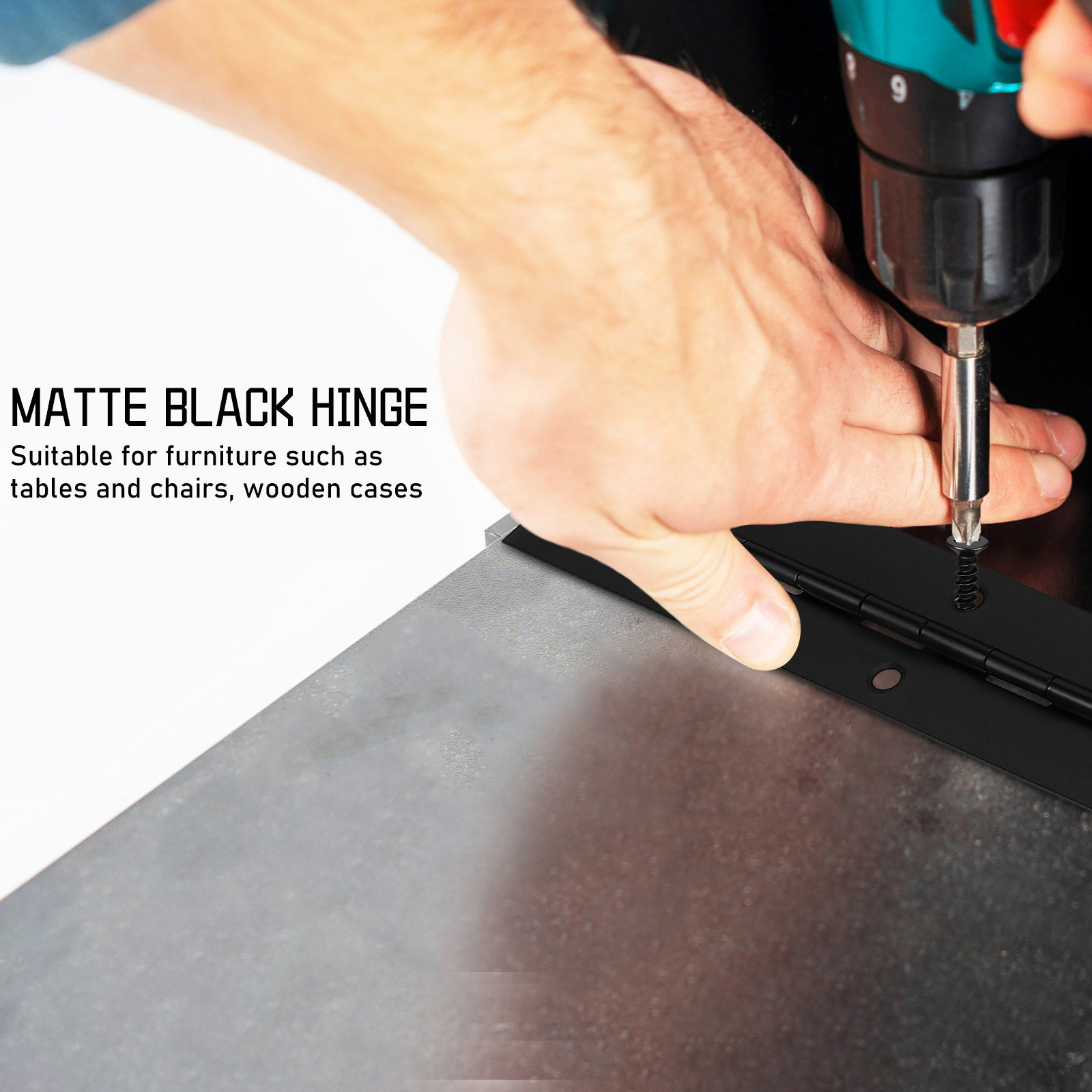 1Set Black Stainless Steel Hea - Piano Hinge Continuous review and price